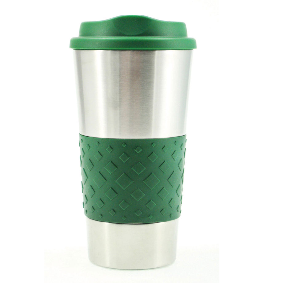 16 oz. Grip N Go Stainless Tumbler_Hunter Green